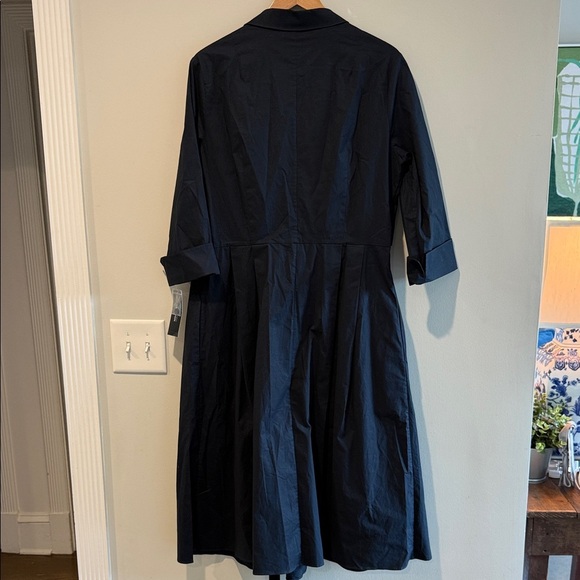 Teri Jon NWT Navy Sleeved Dress Wrap and Tie Classic and Amazing! Size 16 - Picture 11 of 16